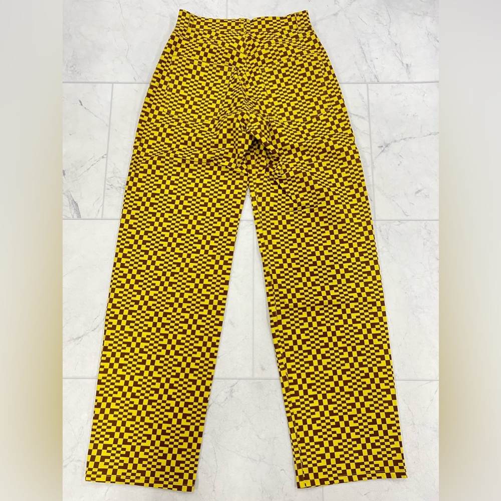(AB-10) MIAOU Fargo Yellow Checkered Pants - Picture 3 of 5